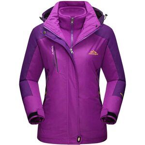 Women's Purple Winter Coats Snow Ski Jacket Waterproof  Winter Jacket